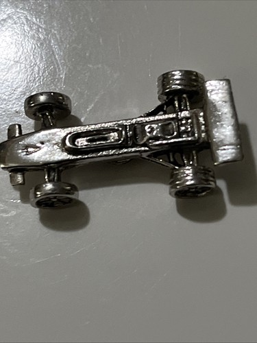 Vintage STERLING SILVER RACE CAR CHARM Formula 5.5g - Picture 5 of 5
