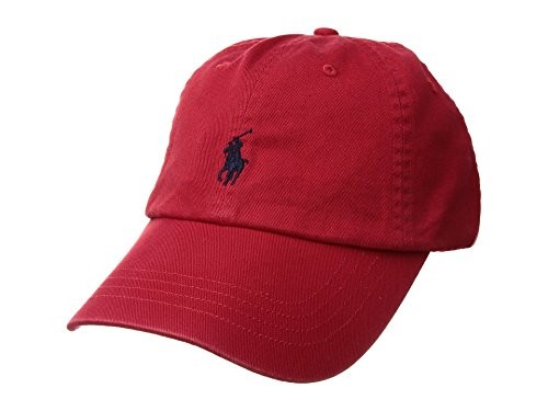 Cappello berretto Polo Ralph Lauren uomo classico con logo pony (rosso BSR RL...