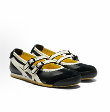 NEW Patou x Onitsuka Tiger Mexico 66 Tgrs Black Cream Ballet Flats 118A2678-001