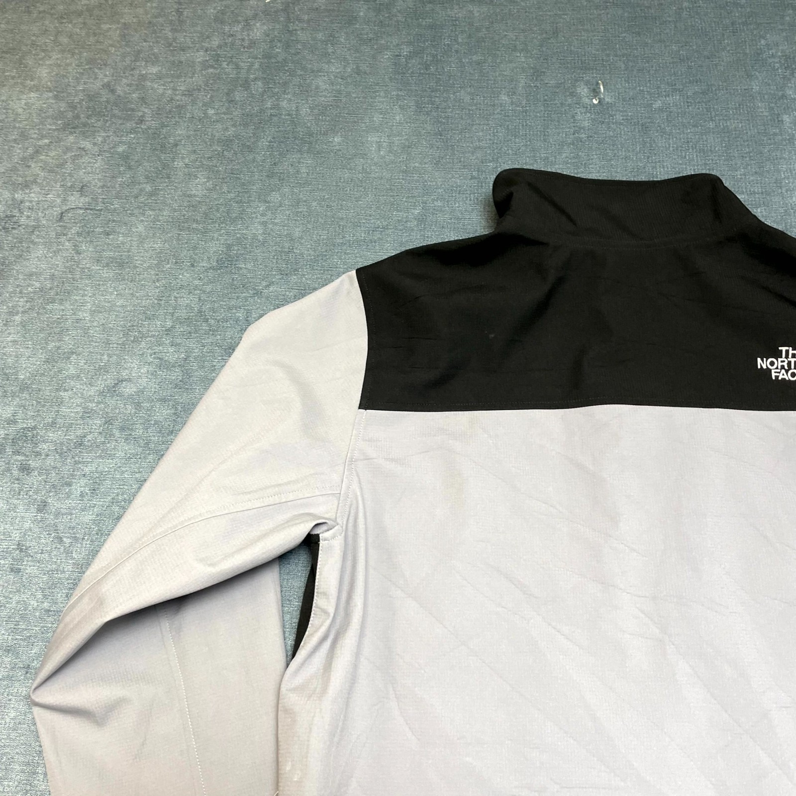 The North Face Vaxart Jacket Mens M Black Gray Full Zip Mock Neck Outdoor Winter thumbnail 13