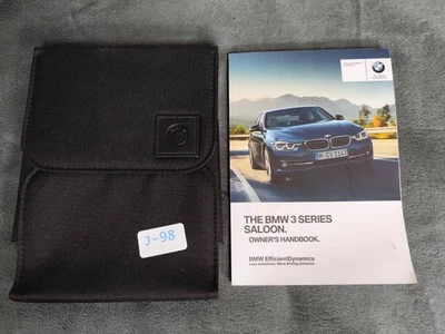 GENUINE BMW 3 SERIES SALOON F30 2015-2019 OWNERS MANUAL HANDBOOK PACK J-98 - Image 1 of 4