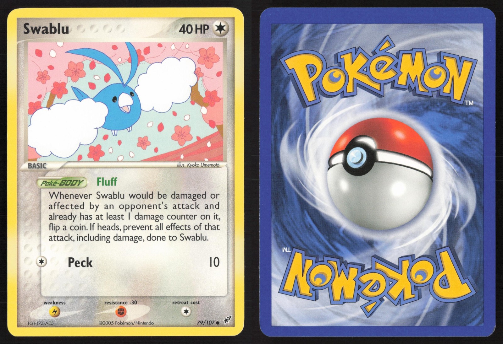 Pokemon TCG | Swablu 79/107 | Deoxys Common | Near Mint