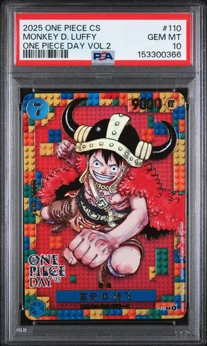 2025 ONE PIECE MONKEY D. LUFFY CN ONE PIECE DAY VOL.2 #110 PSA 10