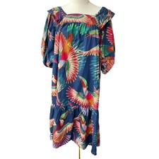 FARM RIO Toucan Navy Midi Dress Small SOLD OUT