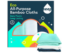 Eco All-Purpose Bamboo Cloths | Multi-Purpose | Pack of 3 | Zero Plastic | NEW