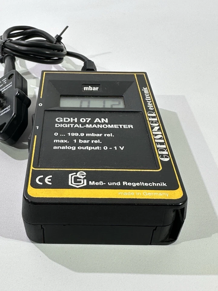 Vintage DIGITAL-MANOMETER GDH 07 AN GREISINGER Electronics - Output 0-1 V - Bild 4 von 4