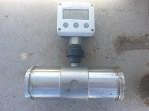 4" INCH TURBINE INC FLOW METER WITH TOTALIZER (TESTED) 