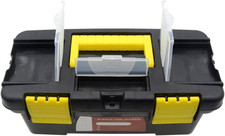 Small Tool Box, 10 Inch Plastic Tool Box | Mini Toolbox Organiser with Removable