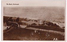 RPPC Postcard The Beach Norbreck Blackpool Lancashire 1920s Tram Transport View