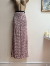 Gerard Darel Full Length Leopard Print Maxi Skirt With Side Split RRP £195 10