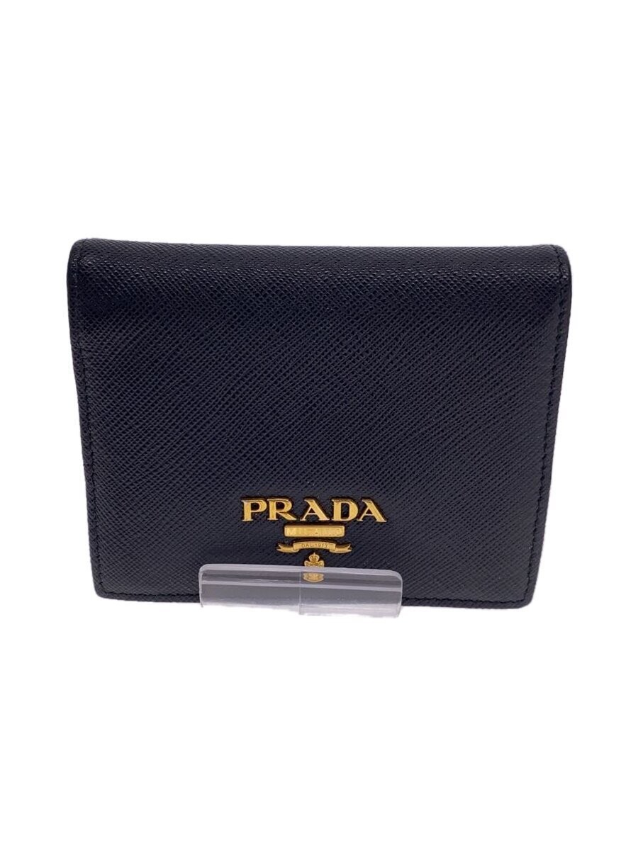 PRADA Bifold wallet Leather Black