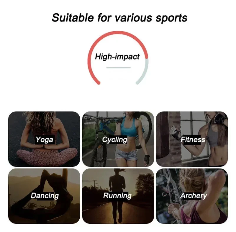 Женский спортивный бюстгальтер без косточек с крестовиной со встроенной чашечкой для бега и йоги - Изображение 4 из 4