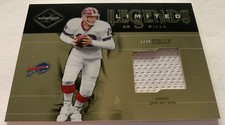JIM KELLY 12/50 White Jersey 2003 Leaf Limited LEGENDS serial # = jersey # Bills