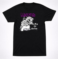 Misfits Die Die My Darling Skull Horror Punk Black T-Shirt Classic Skeleton Band