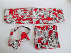 Vtg Nicole Miller 3 Pc Cummerbund Bow Tie Pocket Square Dalmatians Dogs 1992 EUC — photo 1