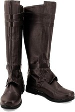 Anakin Skywalker Boots Halloween Roleplay Darth Vader Jedi Long PU shoes Boots