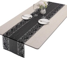 Vintage Spitze Stickerei Tischläufer Tischband Mitteldecke Hochzeit Party Deko