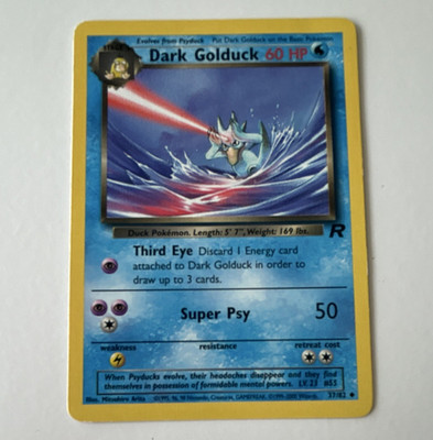 Wizards of the Coast Pokemon TCG Dark Golduck 37/82 Team Rocket Unlimited 60 HP