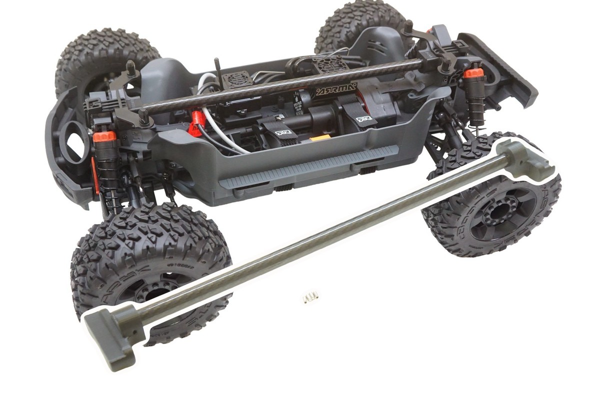Carbon Fiber Center Brace Spine Stiffener Upgrade for Arrma Big