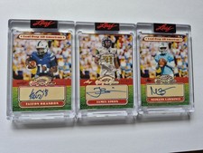 2025 Leaf auto cards Neimann Lawrence 4/5 James Simon 5/99 Faizon Brandon 9/25!