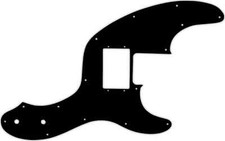 Battipenna personalizzato WD per basso Fender Telecaster con humbucker #01T nero sottile