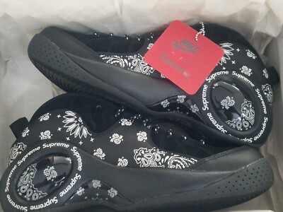 Nike x Supreme Air Zoom Flight 95 SP Black White Mens Size 8.5 US
