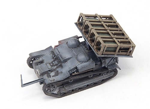 S-Model 1/72 French Army UE Chenillette with Rocket Ranger Late Finished#LE2018