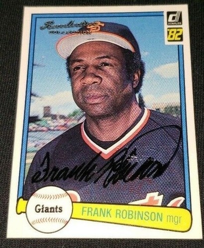2002 Donruss Recollection Baseball Autogramm Frank Robinson #25/47 Autogramm
