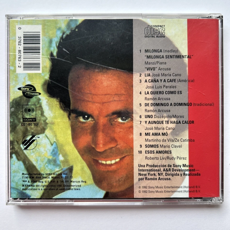 Lot/Set of 3 Julio Iglesias CD Compact Disc Crazy Tango Calor Foto 3 de 4