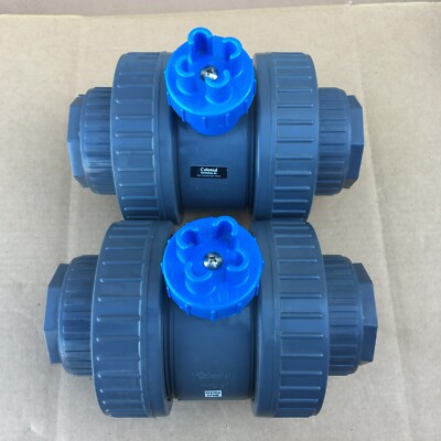 Colonial Slo-Close Full Block True Union Ball Valve PVC 3'' w/EPDM 0-Ring (2 PK)