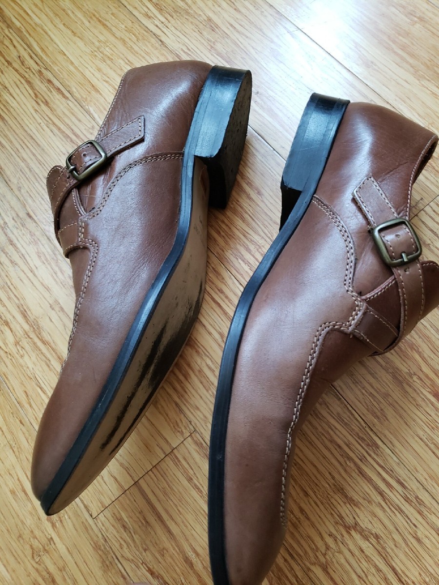 Pronto Uomo Tan Dress Shoe Size 10.5 Pronto Uomo Dress Shoes Mens 10 M Oxford Brown Leather Lace  main image 4