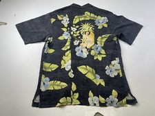 Tommy Bahama Short Sleeve Button Up Camp Shirt Silk Floral Pinup Girl Mens XL
