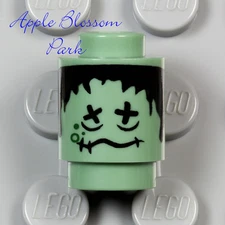 NEW Lego Knight Bus Sand Green SHRUNKEN HEAD w/Black Hair - Harry Potter 4866