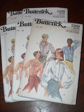 UNCIRCULATED 1979 BUTTERICK 5569-LADIES 3 STYLE BLOUSE-SHIRT PATTERN 8-18FF