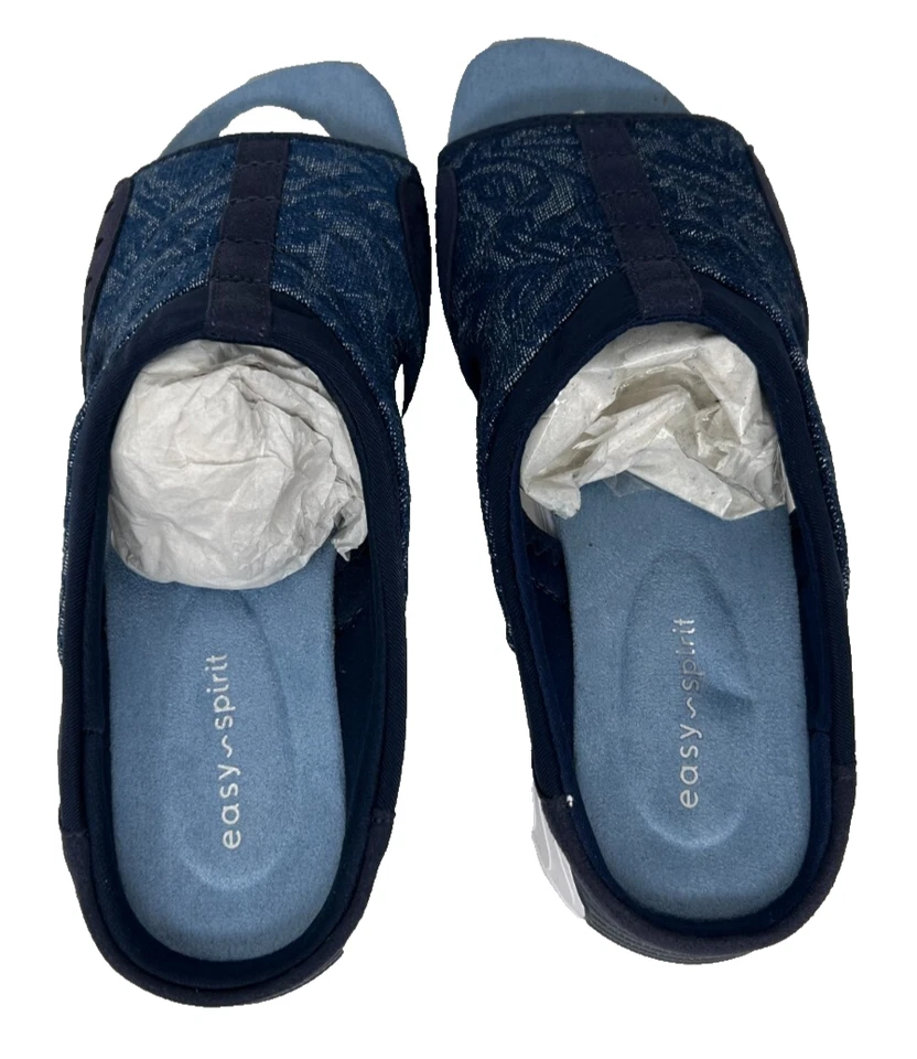 Sandalias para mujer Easy Spirit Tracie sin cordones cómodas deslizables azul marino talla:10 137H Foto 3 de 4