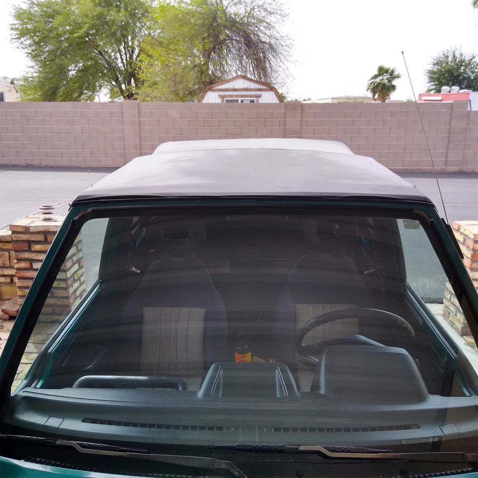 Para Suzuki Sidekick 1995-1998 techo blando y cremallera ventanas tintadas negro Foto 4 de 4