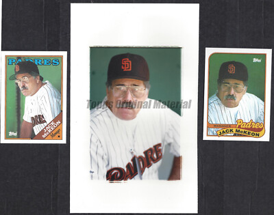 Jack McKeon Padres 1989 Topps Original Extra Photo 5x8 Vault Archives Proof