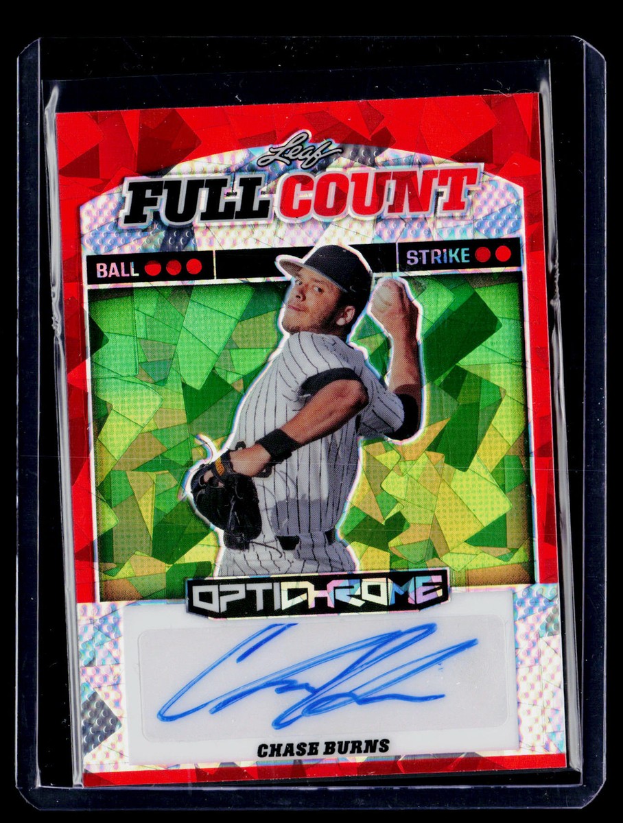 2023 Leaf Eclectic #2/4 Red Crystal Chase Burns Full Count 