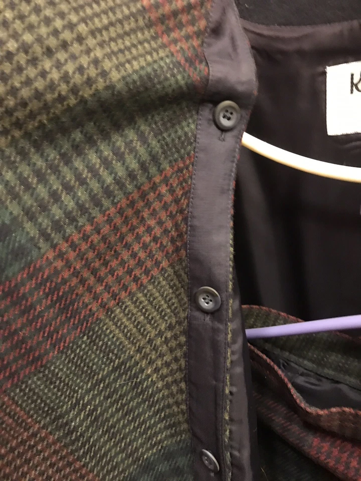 Para mujer talla 10 Kasper para ASL escocés tartán traje a cuadros falda mezcla de cachemir 26” Foto 4 de 4