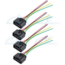 4 Pack Ignition Coil Connector Harness Plug Wiring For Audi A3 A4 A5 A6 A7 A8 VW