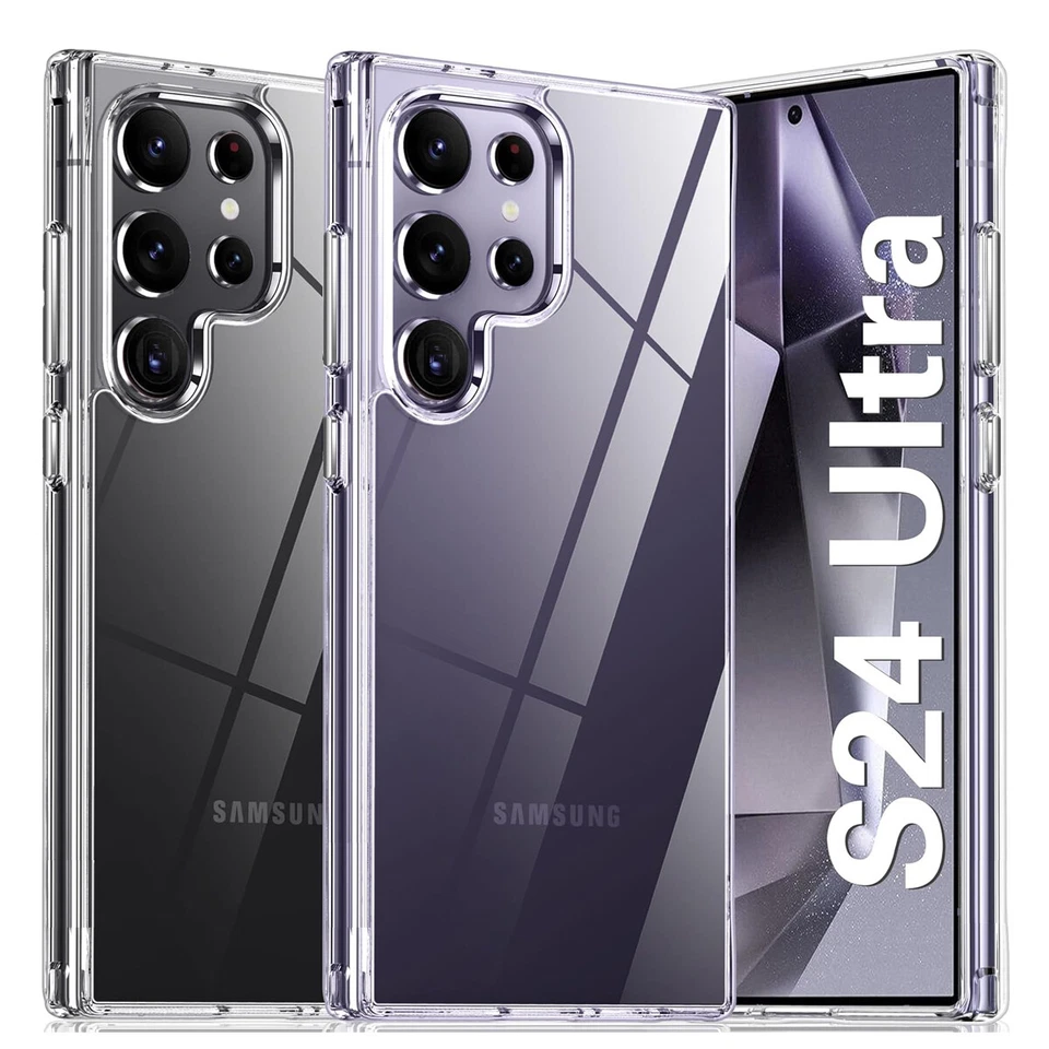 For Samsung Galaxy S24 /S24+/S24 Ultra 5G Case Clear Shockproof Hard Back Cover - Image 2 of 4