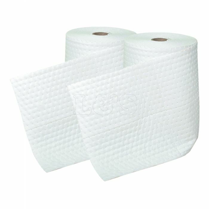 Absorbent Roll 38cm Double Weight for Oil & Fuel Spill Clean-up (2 Pack)