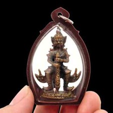 Statua Dio Gigante Wessuwan Ciondolo Impermeabile LP Paew Thai Buddha Amuleto