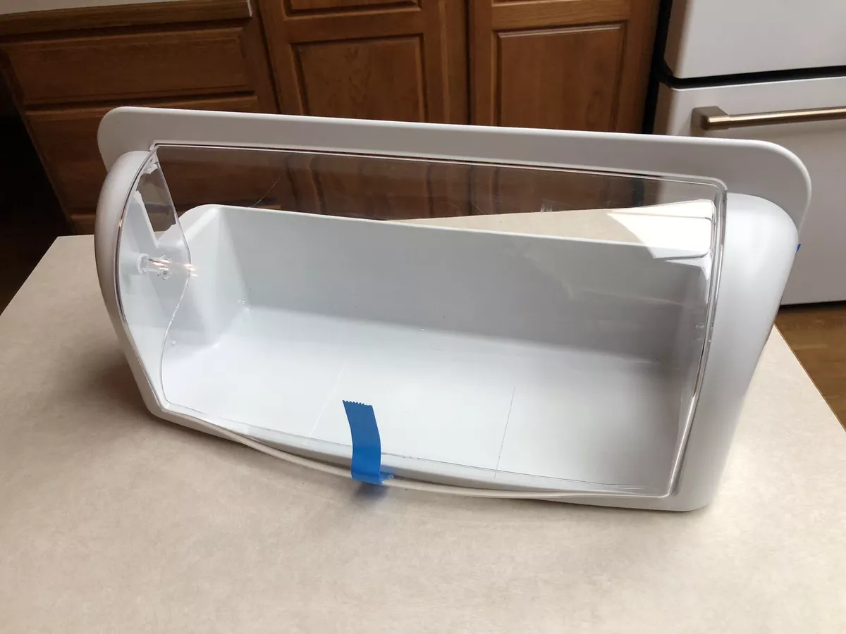 GE Refrigerator Door Tray Butter Bin W Cover Part 200D4738