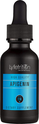 Apigenin Supplement 70mg, 4 Oz Liquid, 220 Servings, Made in USA