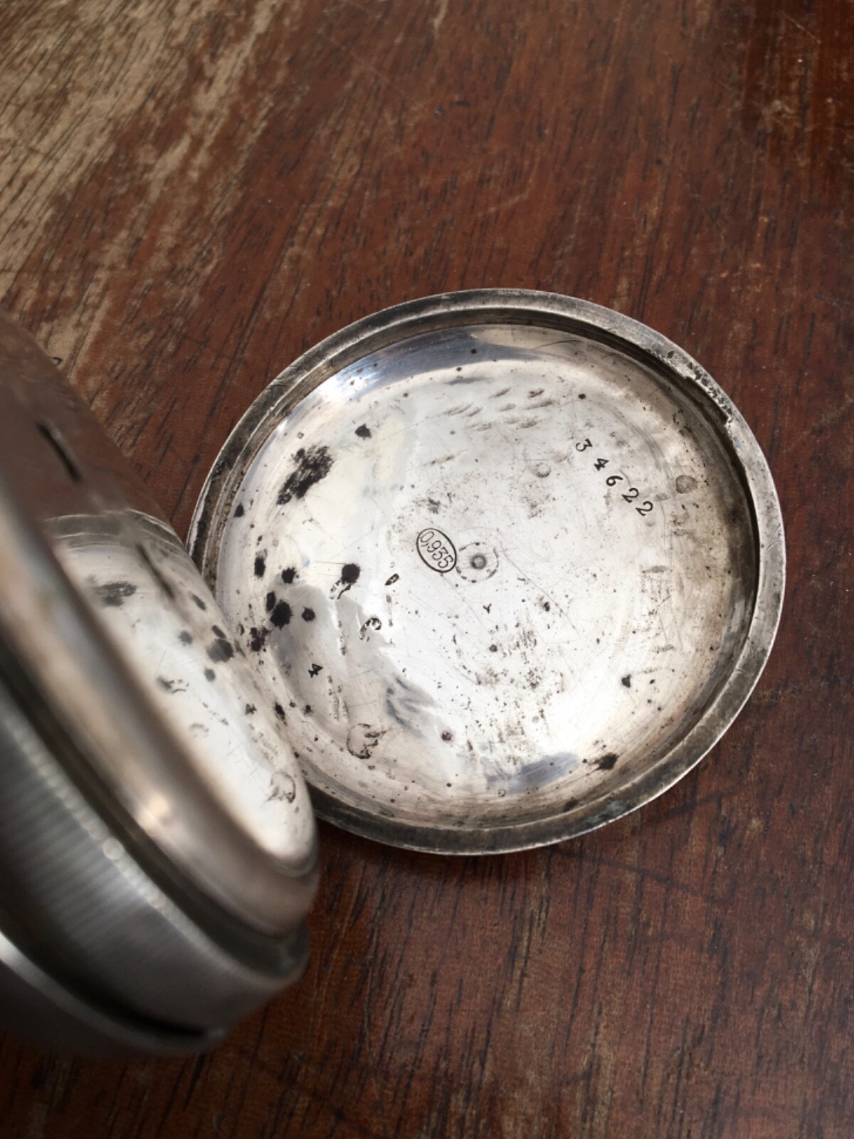 ANTIQUE SOLID SILVER KEY WIND OPEN FACE POCKET WA… - image 6