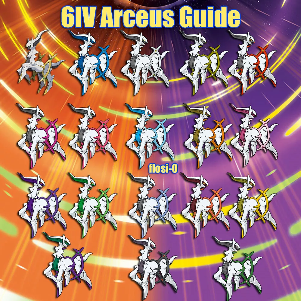 SHINY ARCEUS RARE 6IV Exclusive Pokemon Scarlet & Violet 