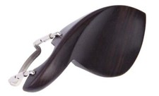 Violin Ebony Chin Rest Center Mount with Bracket for 1/2 Size Violin