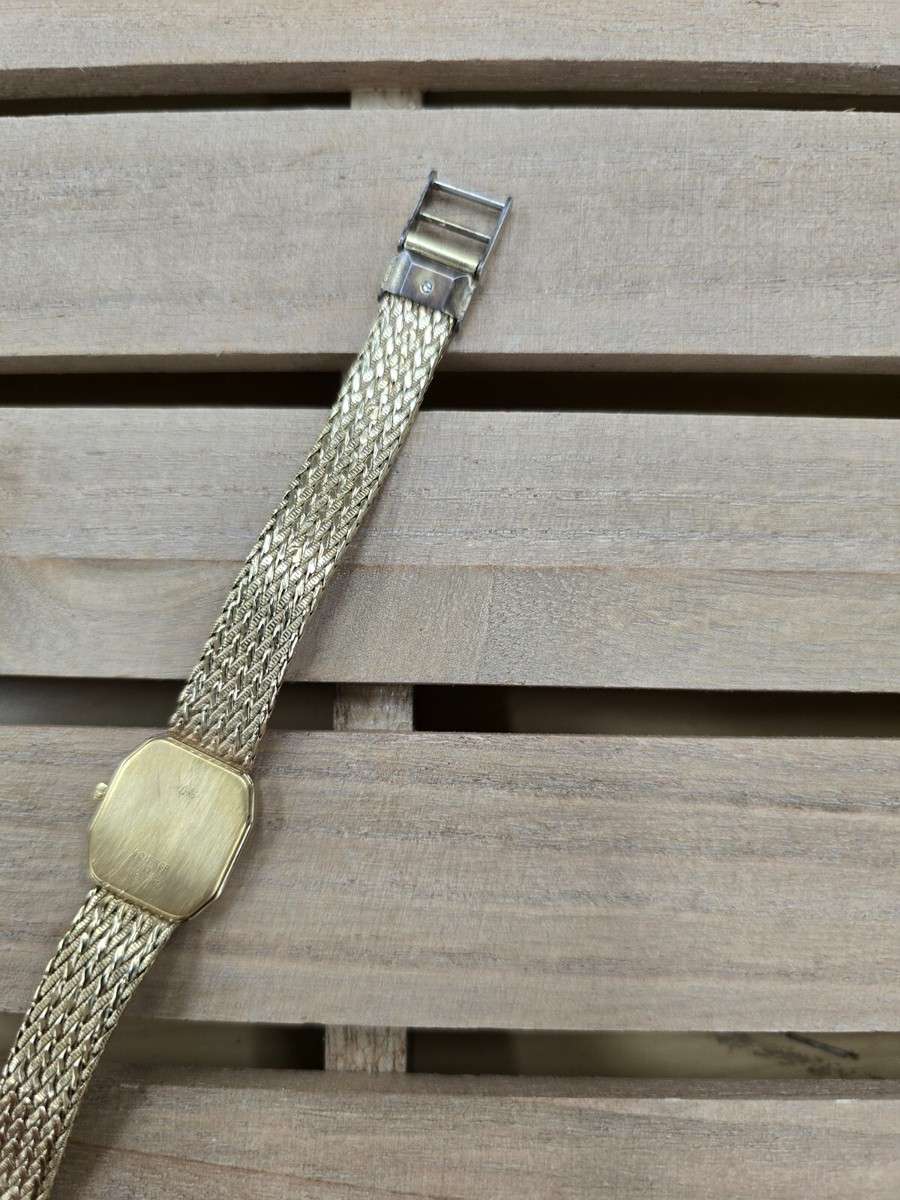 OMEGA De Ville Vintage Quartz Gold Dial SS Women's Watch OMEGA De Ville Vintage Quartz Gold Dial SS Women's Watch