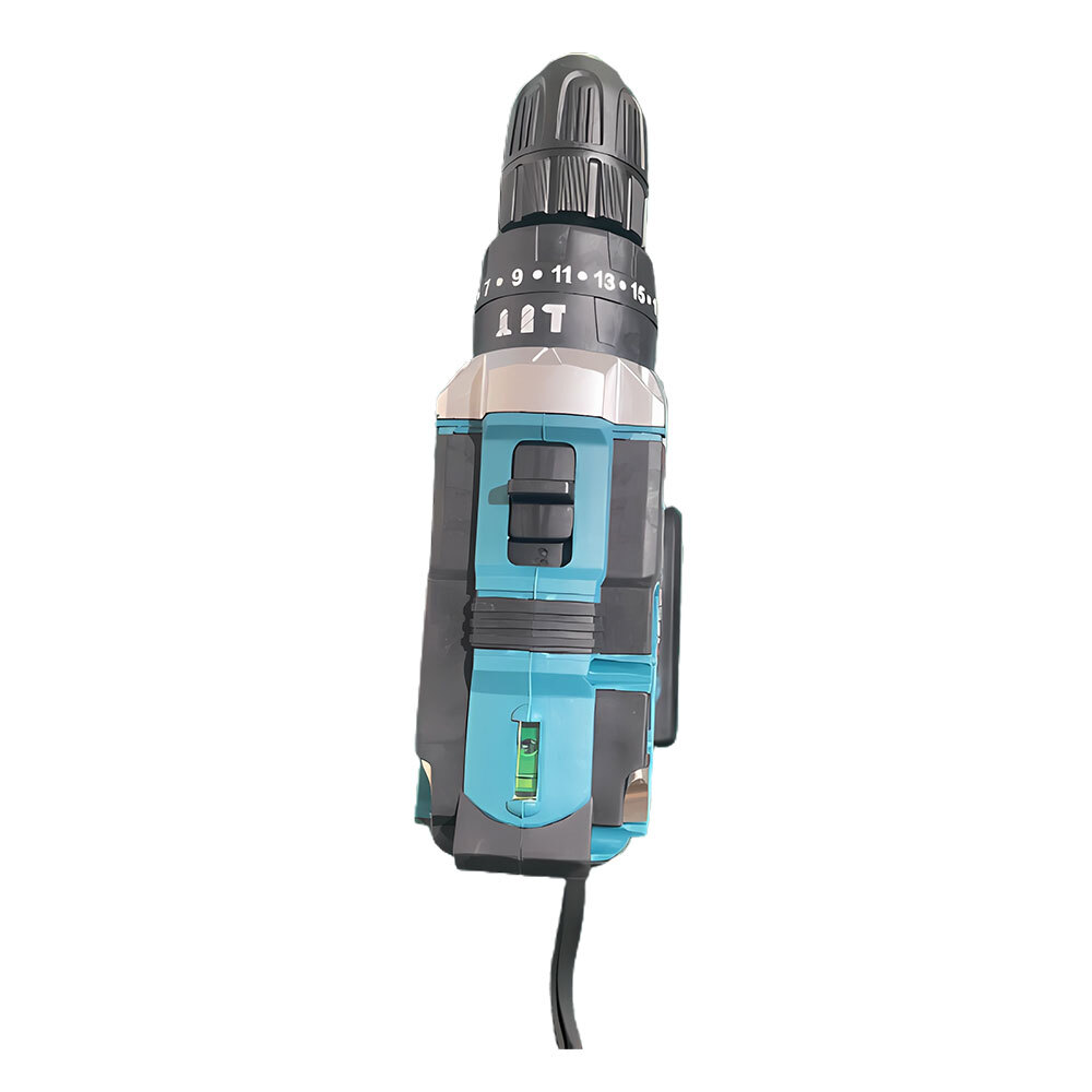 Electric Cordless Impact Hammer Drill & Bits Set Driver Screwdriver w/2 Battery